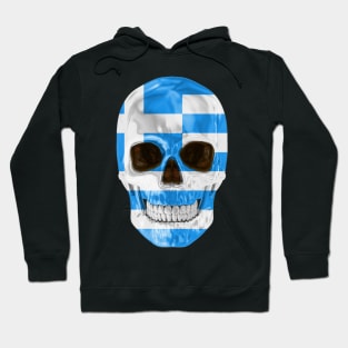 Greece Flag Skull - Gift for Greek With Roots From Greece Hoodie